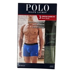 Polo Ralph Lauren Boxer Briefs Men XL 3 Pairs Stretch Classic Fit